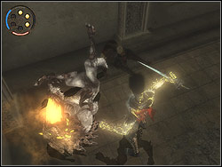 You will undergo metamorphose into the Dark Prince now - The Lower City - Walkthrough - Prince of Persia: The Two Thrones - Game Guide and Walkthrough