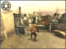 Run out of breath right ahead, behind the bend head for left - The Lower City - Walkthrough - Prince of Persia: The Two Thrones - Game Guide and Walkthrough