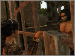 Go over the corridor to the courtyard exit - The Marketplace - Walkthrough - Prince of Persia: The Two Thrones - Game Guide and Walkthrough