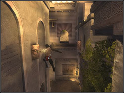 Clash with the Guard just behind the entrance then over the corridor to the left - The Upper City - Walkthrough - Prince of Persia: The Two Thrones - Game Guide and Walkthrough