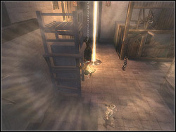 Slide down with the chain - The Promenade - Walkthrough - Prince of Persia: The Two Thrones - Game Guide and Walkthrough