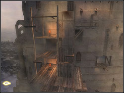 Climb the catwalk sticking out of the floor - The Lower Tower - Walkthrough - Prince of Persia: The Two Thrones - Game Guide and Walkthrough