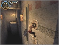 There is the disc on the left, moving up and down - The Middle Tower - Walkthrough - Prince of Persia: The Two Thrones - Game Guide and Walkthrough