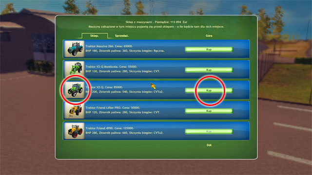 Buy a new tractor with automatic transmission. - The third season - The Career Mode - Professional Farmer 2014 - Game Guide and Walkthrough