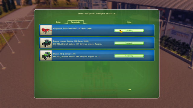 Sell the cultivator that you own. - The third season - The Career Mode - Professional Farmer 2014 - Game Guide and Walkthrough