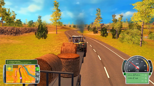 Do not perform any violent moves while taking the bales away to the collection point. - Field works at a larger scale - Farm development - Professional Farmer 2014 - Game Guide and Walkthrough