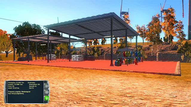 On the farm, there is a garage shed, where all the equipment initially is. - Farm buildings - Elements of the game - Professional Farmer 2014 - Game Guide and Walkthrough