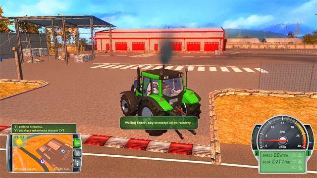 Far to the North, there is a farming store. - Buildings on the minimap - Elements of the game - Professional Farmer 2014 - Game Guide and Walkthrough