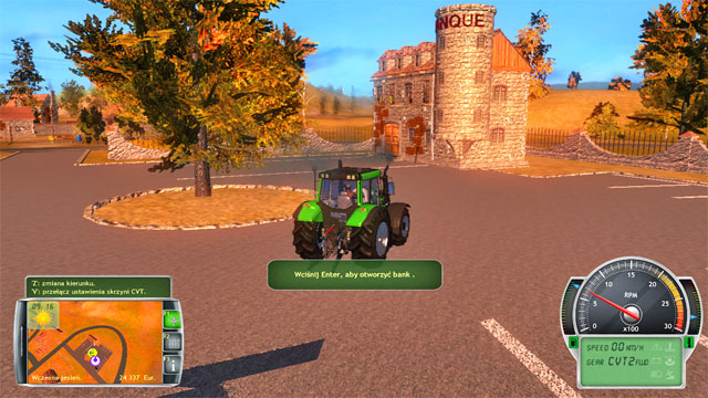 to the far West of the map, there is the bank building. - Buildings on the minimap - Elements of the game - Professional Farmer 2014 - Game Guide and Walkthrough