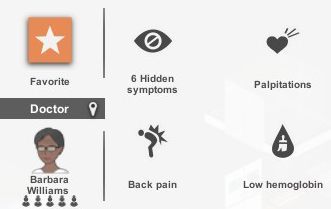 The picture shows a button that is responsible for controlling the patient, assigning them to the doctors or adding them to Favorites (thanks to which you know whats happening to them) - How to treat patients in Project Hospital? - FAQ - Project Hospital Guide