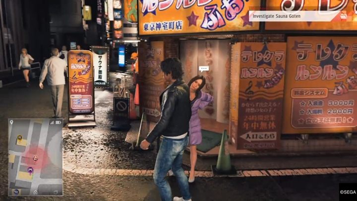 Go to the Goten Sauna - Chapter 1 Three Blind Mice | Judgment Walkthrough - The main storyline - Judgment Guide