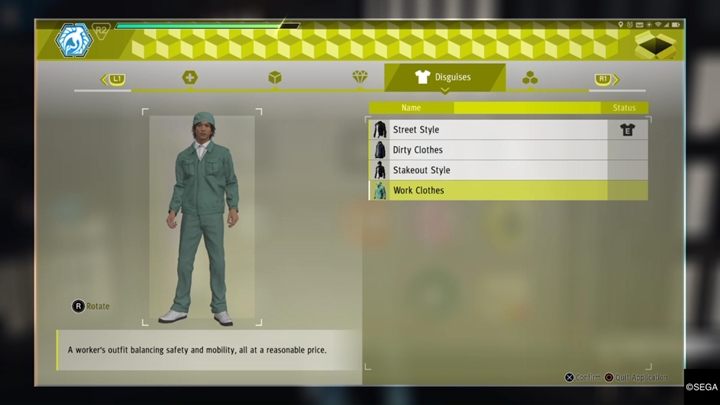 Go to the specified store and purchase Handyman Disguise - Chapter 1 Three Blind Mice | Judgment Walkthrough - The main storyline - Judgment Guide