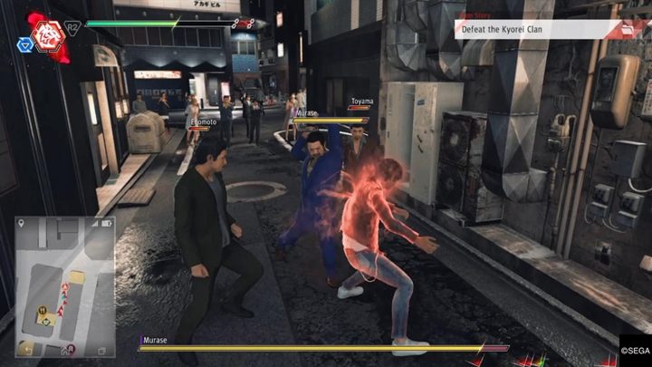 You have to defeat Murase and his thugs - Chapter 1 Three Blind Mice | Judgment Walkthrough - The main storyline - Judgment Guide