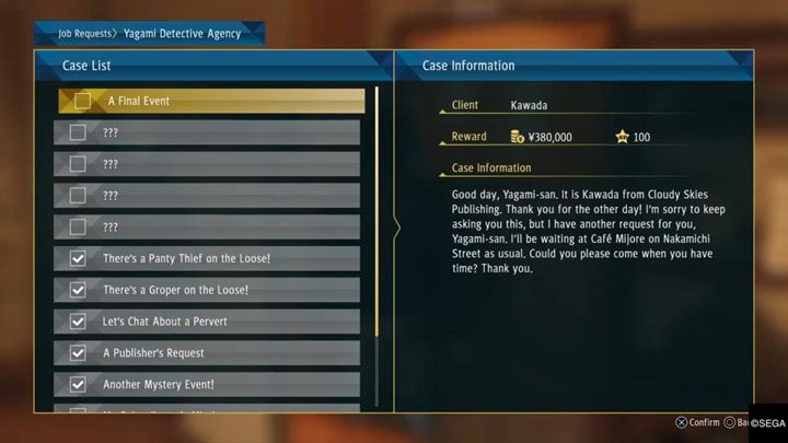 The creators of Judgment are gradually dosing experience and additional game content - How to unlock side investigations in Judgment? - FAQ - Judgment Guide