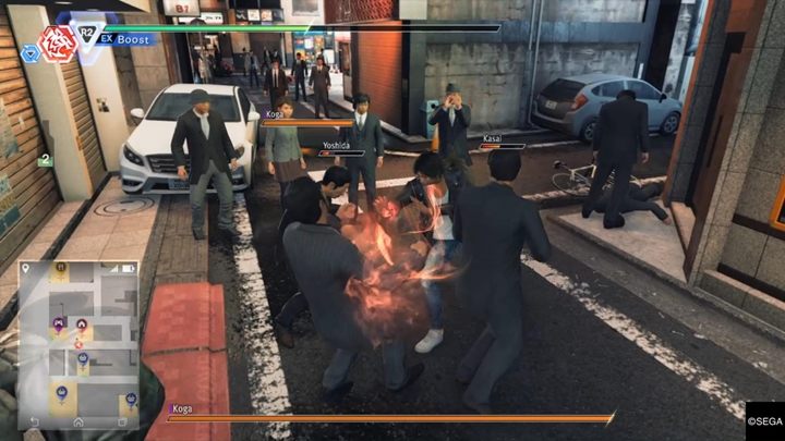 Return to the Yagami Detective Agency and youll have a fight with Matsuhisa Koga, a new member of the Keihin gang - Chapter 11 Curtain Call | Judgment Walkthrough - The main storyline - Judgment Guide
