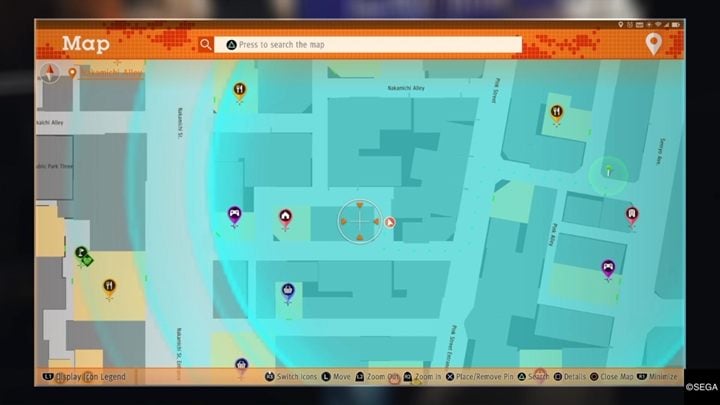 Description: When you get there, youll meet a woman struggling with a man - Kamurocho Streets | Judgment side cases walkthrough - Side cases - Judgment Guide