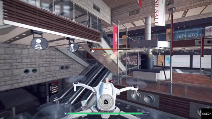 Go back to the cat, launch the drone, track it, and then take the air duel with another drone - Bar Tender | Judgment side cases walkthrough - Side cases - Judgment Guide