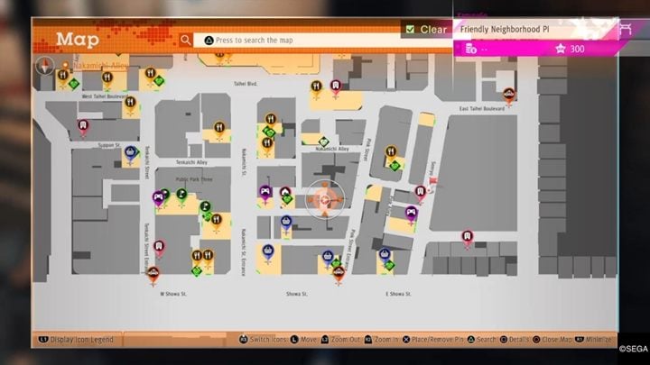 This is the location of the first cat - Friends and their missions in Judgment - Side activities - Judgment Guide