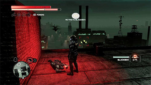 You can find the body on the buildings rooftop - Green Zone - p. 1 | Secrets - Secrets - Prototype 2 Game Guide