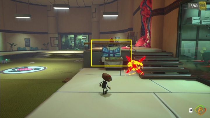 Location: Central Office - Psychonauts 2: Emotional Baggage, Lobotos Labyrinth - where to find? - Lobotos Labryinth - Psychonauts 2 game guide