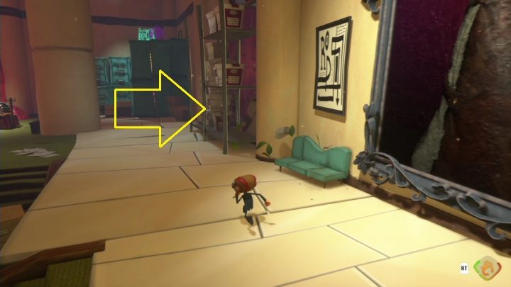 To reach this secret you must destroy the boxes blocking your path - Psychonauts 2: Memory Vaults, Lobotos Labyrinth - where to find? - Lobotos Labryinth - Psychonauts 2 game guide