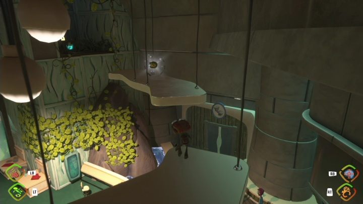 First, you need to climb the vines - Psychonauts 2: PSI Challenge Marker, The Motherlobe - where to find? - The Motherlobe - Psychonauts 2 game guide