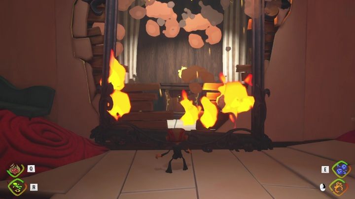 To get to this secret, burn the painting and get to the next room - Psychonauts 2: Nuggets of Wisdom, lobotos Labyrinth - where to find? - Lobotos Labryinth - Psychonauts 2 Guide