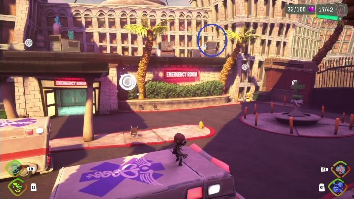 Location: Hospital Parking Lot - Psychonauts 2: Emotional Baggage, Hollis Classroom - where to find? - Hollis Classroom - Psychonauts 2 Guide