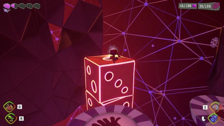 This secret can be found on a moving platform, right after the wall which lets you progress further - Psychonauts 2: Half-A-Mind, Hollis Classroom - where to find? - Hollis Classroom - Psychonauts 2 Guide