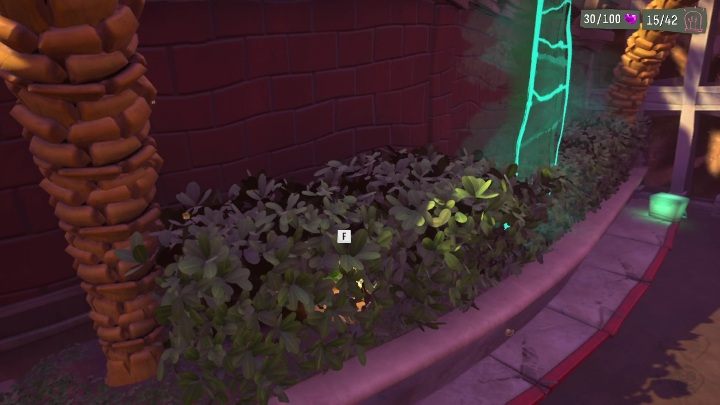 The secret can be found in the bushes, in the hospital parking lot - Psychonauts 2: Nuggets of Wisdom, Hollis Classroom - where to find? - Hollis Classroom - Psychonauts 2 Guide