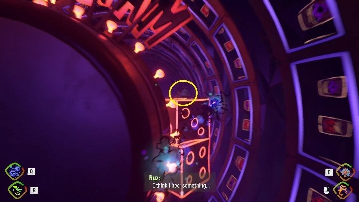 You'll find this baggage behind the roulette wheel - Psychonauts 2: Emotional Baggage, Hollis Hot Streak - where to find? - Hollis Hot Streak - Psychonauts 2 Guide