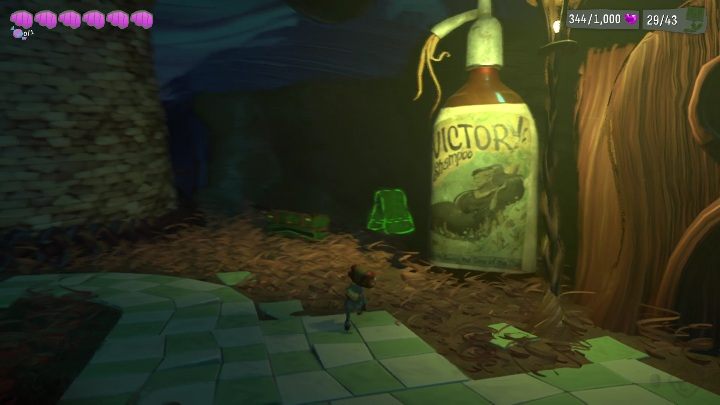 You'll find the baggage among leaves, right behind the large fountain - Psychonauts 2: Emotional Baggage, Fords Follicles - where to find? - Fords Follicles - Psychonauts 2 Guide