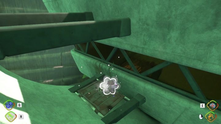 The last PSI Challenge Marker is right behind the lab sign - Psychonauts 2: PSI Challenge Marker, The Quarry - where to find? - The Quarry - Psychonauts 2 Guide