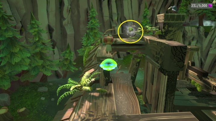 This PSI Challenge Marker can be found at the very top of the ruins of the wooden building - Psychonauts 2: PSI Challenge Marker, Questionable Area - where to find? - Questionable Area - Psychonauts 2 Guide