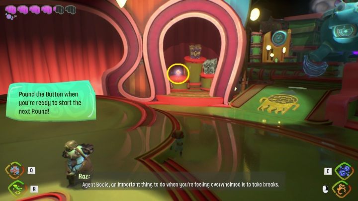 Location: After round 1 - Psychonauts 2: Half-A-Mind, Comptons Cookoff - where to find? - Comptons Cookoff - Psychonauts 2 Guide