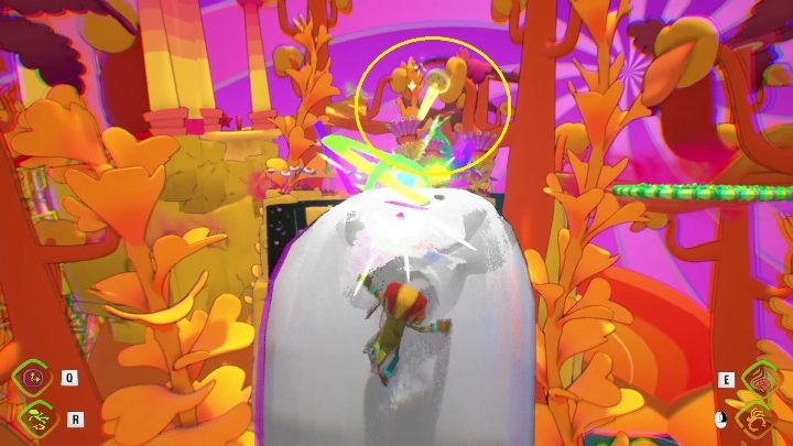 Reaching this secret takes a little skill and a little luck - Psychonauts 2: Nuggets of Wisdom, PSI Kings Sensorium - where to find? - PSI Kings Sensorium - Psychonauts 2 Guide