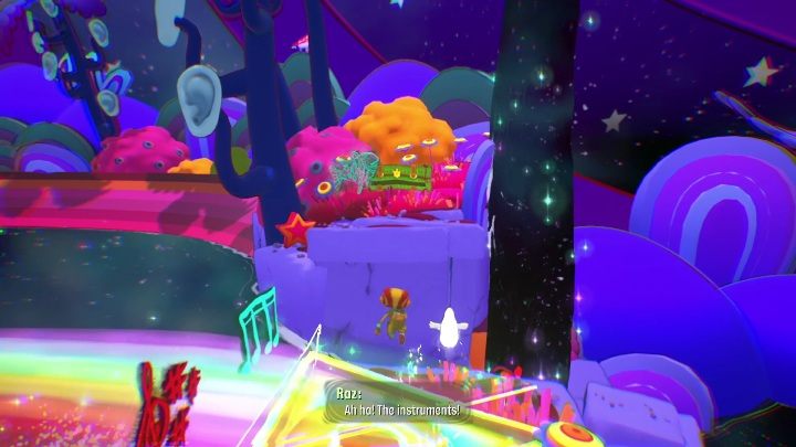 This trunk can be found at the very end of the location - Psychonauts 2: Emotional Baggage, PSI Kings Sensorium - where to find? - PSI Kings Sensorium - Psychonauts 2 Guide