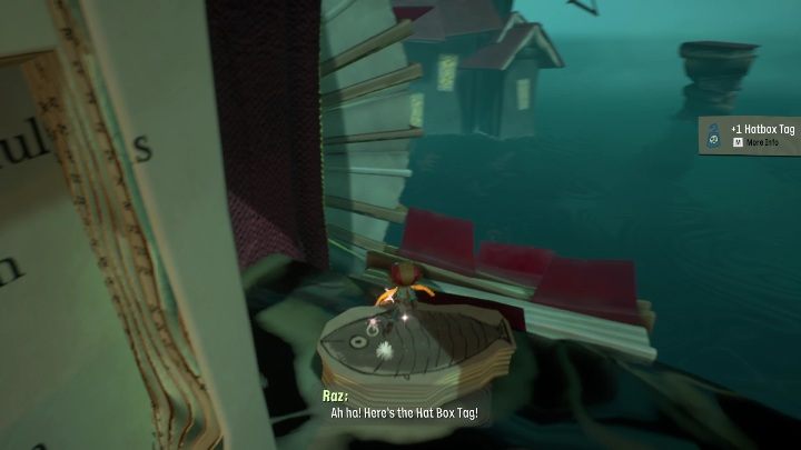 This tag is right next to the door where you'll find the clue - Psychonauts 2: Emotional Baggage Cassies collection - where to find? - Cassies Collection - Psychonauts 2 Guide