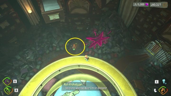 Location Exhibit B - Psychonauts 2: Emotional Baggage Cassies collection - where to find? - Cassies Collection - Psychonauts 2 Guide