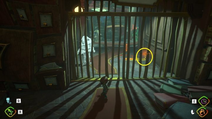 Location: Librarian's Desk - Psychonauts 2: Half-A-Mind, Cassies Collection - where to find? - Cassies Collection - Psychonauts 2 Guide