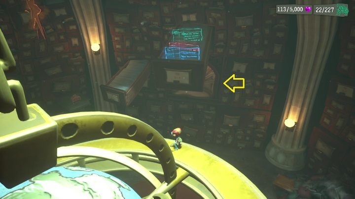 Location: Librarian's Desk - Psychonauts 2: Nuggets of wisdom, Cassies Collection - where to find? - Cassies Collection - Psychonauts 2 Guide