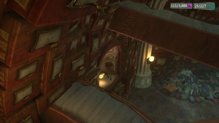 To get to this secret, you have to stop the platforms that are constantly moving - Psychonauts 2: Nuggets of wisdom, Cassies Collection - where to find? - Cassies Collection - Psychonauts 2 Guide