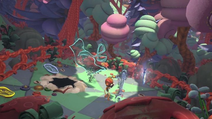 You can get to this baggage by going through the tunnel - Psychonauts 2: Emotional Baggage, Lucrecias Lament - where to find? - Lucrecias Lament - Psychonauts 2 Guide