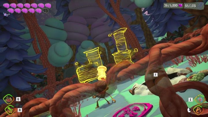 You can reach this secret by going through the tunnel - Psychonauts 2: Nuggets of Wisdom, Lucrecias Lament - where to find? - Lucrecias Lament - Psychonauts 2 Guide