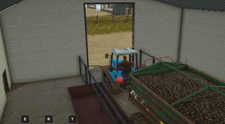 You can pour out the potatoes in the barn to feed pigs with cheaper and natural method. - Breeding of bovine animals and swine - Farm work and investments - Pure Farming 2018 Game Guide