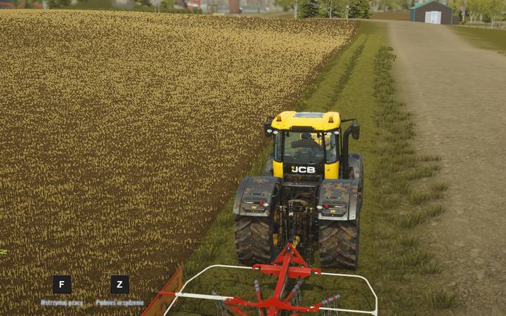 The raking machine makes grass harvesting considerably easier. - Grass and silage in Pure Farming 2018 - Farm work and investments - Pure Farming 2018 Game Guide