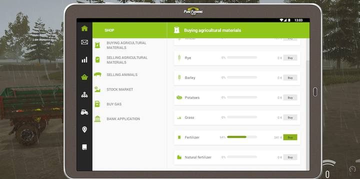 ... or via your tablet. Just select the machine that you wish to refill. - Orchard investment in Pure Farming 2018 - Farm work and investments - Pure Farming 2018 Game Guide