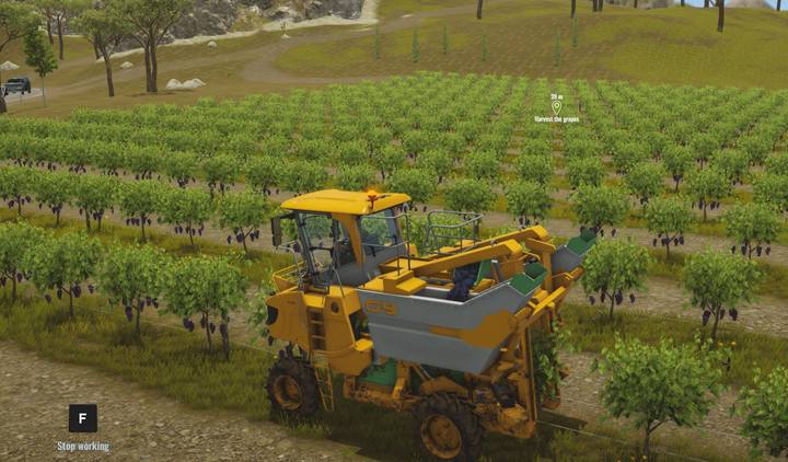 Harvesting process is rather fast and the machine sticks to the appointed route. - The world at your feet | Story mode walkthrough Pure Farming 2018 - Story Mode - Pure Farming 2018 Game Guide