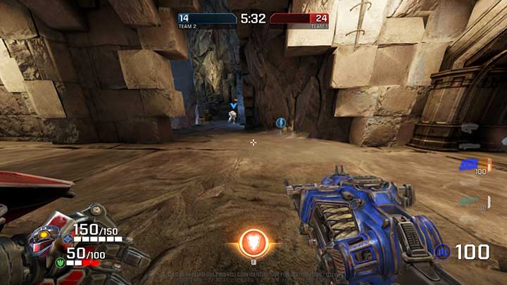The team scores can bee seen on the top of the screen - Game modes - Gameplay basics - Quake Champions Game Guide