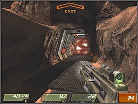 Your team's task is to destroy big cannon that you can 'admire' from the trenches - Air Defense Trenches - Walkthrough - Quake 4 - Game Guide and Walkthrough